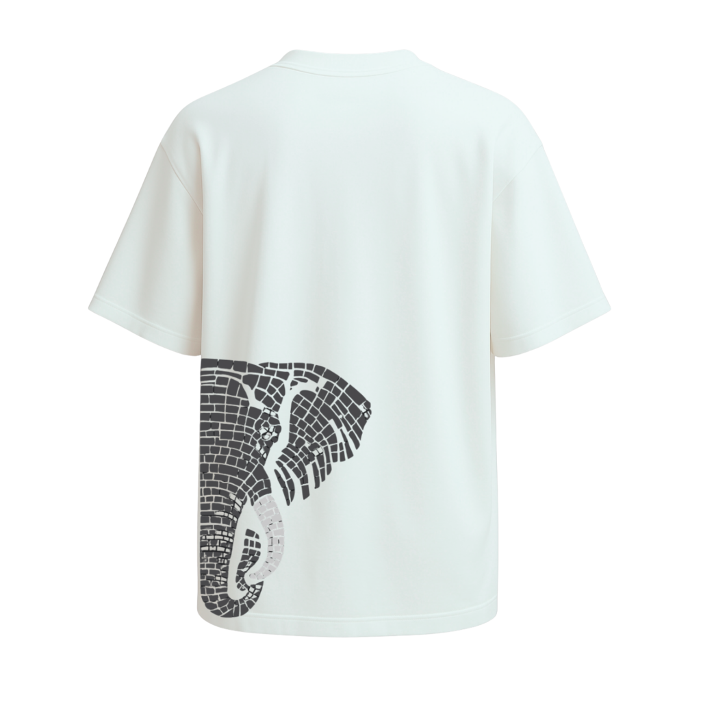 Mosaic Elephant Oversized Tee