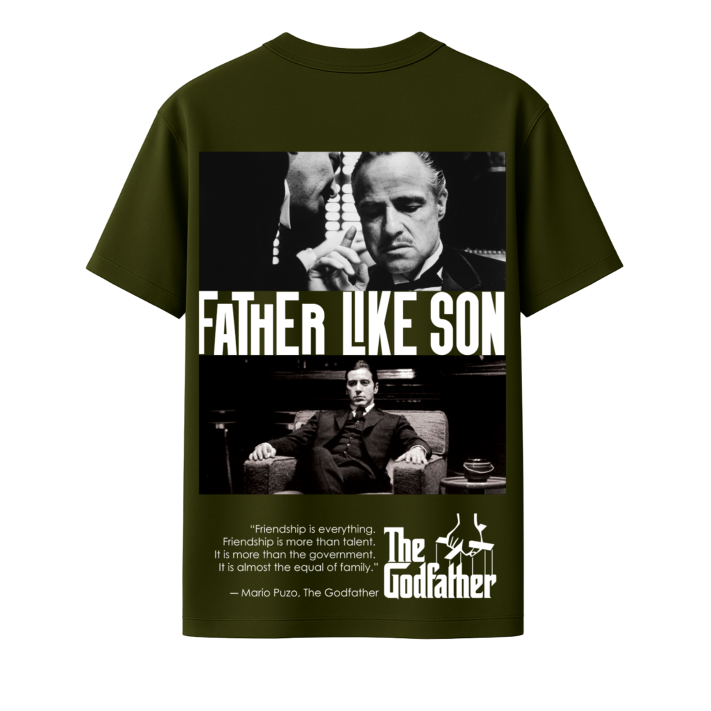 Father Like Son Oversized Tee